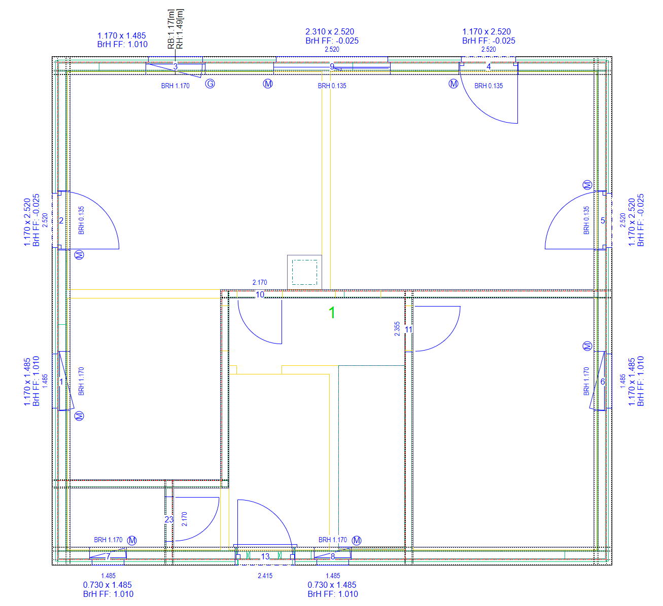 Mehr über den Artikel erfahren Beschriftung von Fenstern und Türen im Grundriss: Methoden, Standards und praktische Tipps